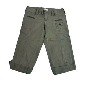 ZCO Juniors Hunter Green Cargo Capris Size 5